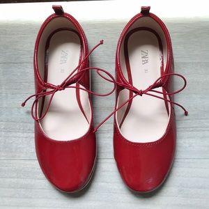 Red Zara Flats